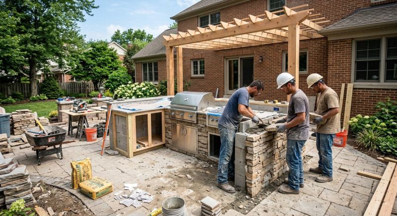 Outdoor Kitchen Renovation in Conroe, TX